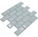 Mosaico metro uni verde menta in ceramica metro look verde menta lucido
