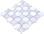Ceramique retro Carreau mosaique etoile gris mat Carrelage cuisine salle de bain mur