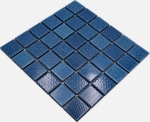 Mosaique Carre Celadon Heritage Cobalt Ceramique retro bleu brillant