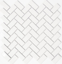 Fischgrät Mosaik Fliese Keramikmosaik Mosaikfliese Fischgrät CHB 5WG weiss glänzend