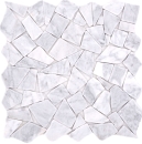 Natursteinmosaik Marmor weiss grau matt Wand Boden Küche Bad Dusche - 44-30-2030
