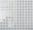 Mosaik Fliese Transluzent grau Glasmosaik Crystal hellgrau 60-0204 - 10 Matten