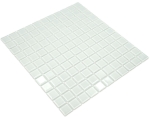 Mosaico de azulejos de vidrio mosaico cuadrado Cristal blanco grano verde