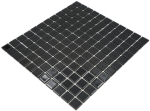 Piastrelle di mosaico in vetro nero lucido
