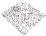 Mosaikfliese Glasmosaik Marokkanische Optik Weiß Grau Anthrazit Retro Vintage