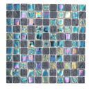Glass mosaic mosaic tile small flip flop iridescent black sapphire blue multicolored pool mosaic swimming pool mosaic