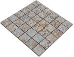 Mosaique Carre Curtain Sand 47 mix light colour gris cerame aspect moquette legere multicolore mat R9