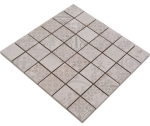 Mosaik Quadrat BLOX 48 beige Feinsteinzeug Retrooptik matt R10B