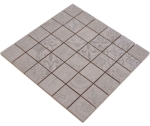 Mosaik Quadrat BLOX 48 grau Feinsteinzeug Retrooptik matt R10B