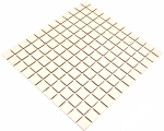 Mosaik Quadrat uni hellbeige unglasiert Keramik matt R10