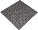 Mosaik Quadrat uni braun unglasiert Keramik matt R10