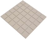 Mosaique Carre uni beige clair non emaille Ceramique mate R10