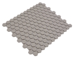 Mosaik Hexagon uni hellgrau unglasiert Keramik Hexagonoptik matt R10