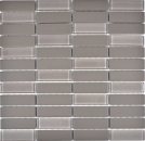 Mosaique carreau Ceramique batonnets gris non emaille verre 24-0204