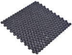Mosaique Hexagon Enamel mix noir brillant mat ECO Verre aspect hexagonal