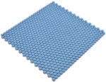 Mosaique ronde Enamel mix bleu brillant mat ECO Verre aspect rond