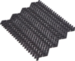 Mosaique chevron Enamel noir mat ECO GLAS aspect chevron