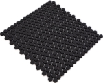 Mosaico Hexagono Esmalte negro mate ECO GLAS aspecto hexagono