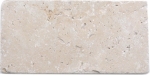 Naturstein Mosaikfliesen Travertin beige matt Wand Boden Küche Bad Dusche - F-45-M460