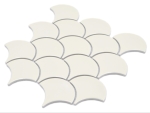 Azulejos de mosaico liso marfil brillante aspecto de baldosas de ceramica