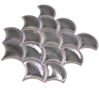 Mosaico azulejo Ice Crackle gris oscuro azulejo de ceramica mirada gris oscuro brillante