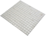 Mosaico Mosaico de piscina Mosaico de vidrio Blanco antiguo Gris claro Crema