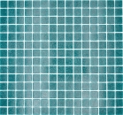 Mosaic tiles, pool look, glass, dark turquoise, glossy - 10 mosaic sheets