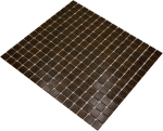 Mosaikfliese Poolmosaik Glasmosaik Dunkelbraun