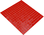 Mosaico di piastrelle per piscina Mosaico di vetro rosso