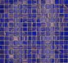 Glasmosaik Mosaikfliese Dunkelblau Ultramarinblau Kupfer changierend