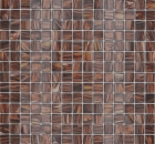 Glass mosaic mosaic tile dark brown gold copper iridescent