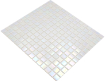 Mosaico in vetro bianco Iridium Classic