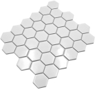 Mosaik Hexagon uni weiß glänzend Keramik Hexagonoptik