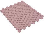 Mosaico Hexagon uni clinker red R10B ceramica aspetto esagono opaco