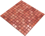 Mosaik Keramik Steinzeug brick red mix glänzend