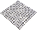 Jasba Mosaik Keramik Steinzeug silver grey mix glänzend k.A. Küche Bad Dusche JBF219 - Kopie