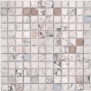 Jasba Agrob Buchtal Marble & More Mosaik Keramik Steinzeug illusion beige glänzend Mamoroptik Küche Bad Dusche JBMM18