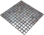 Jasba SENJA PURE mosaico in ceramica gres wenge-metallico lucido effetto metallo doccia bagno JB27 - Kopie