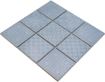 Jasba mosaique Ceramique gris Clara bleu nordique brillant aspect retro cuisine salle de bain douche JBC135 - Kopie