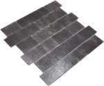 Tappeto in vetro a mosaico Metro wall look composito grafite black tile backsplash 68-0349L - Kopie