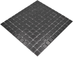 Mosaico cuadrado uni ceramica negra mate