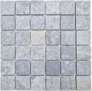 Marmor Mosaik THUMBNAIL hellgrau anthrazit Antik - 40-T48LG