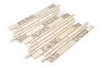 Mosaique composite Marbre Ceramique mix beige 2F Mix pierre naturelle mate
