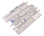 Mosaico composito marmo ceramica mix colore grigio 2F Mix pietra naturale opaco