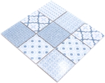 Mosaique Carre PRONTO COOL blue Ceramique retro bleu brillant