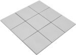 Mosaique Carre blanc uni Ceramique aspect blanc mat R10B