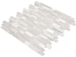 Mosaik Selbstklebend Verbund Naturstein Cinderella grey Marmor Verbundoptik grau matt glänzend