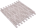 Mosaik Selbstklebend Brick Naturstein white wood grey Marmor Verbundoptik mix grauweiß glänzend
