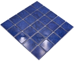 Mosaico ceramico azul cobalto vetas azul claro - Kopie