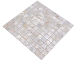 Mosaik Quadrat mix permutt Muschel glänzend